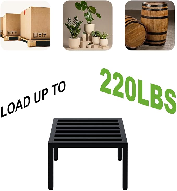 Zhongma 2 Pack 12" Fully Assembled Sturdy Potted Plant Stand Flower Pot Holder - Image 7