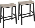 HOOBRO Bar Stools, 23.6 Inch Saddle Kitchen Counter Stools by HOOBRO