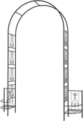 OUSHENG 8FT Metal Garden Arch Trellis by OUSHENG