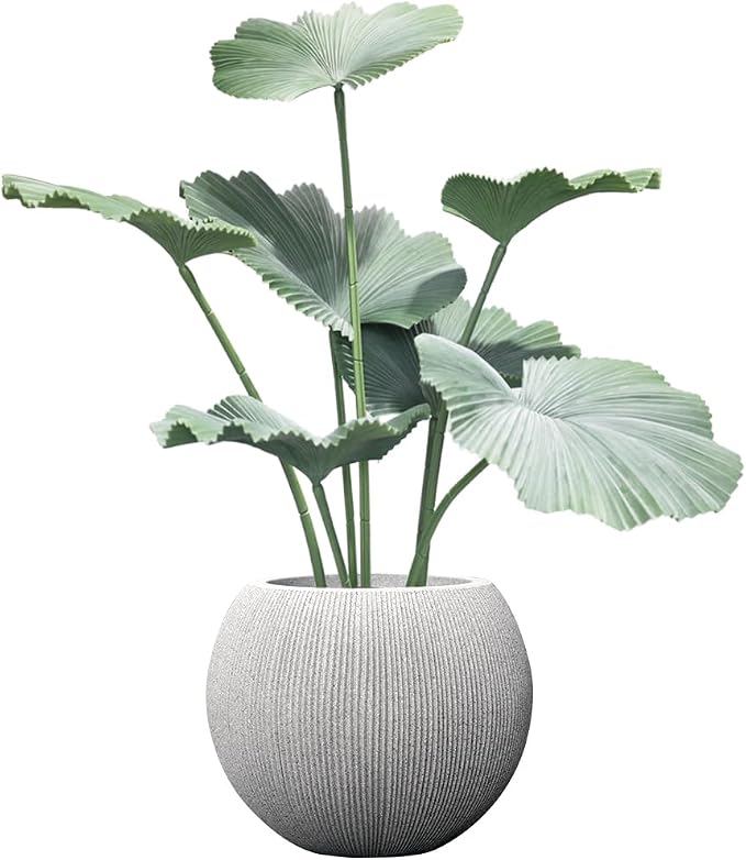 11.8" H X 14.5" D Round Plastic Planter - Image 4