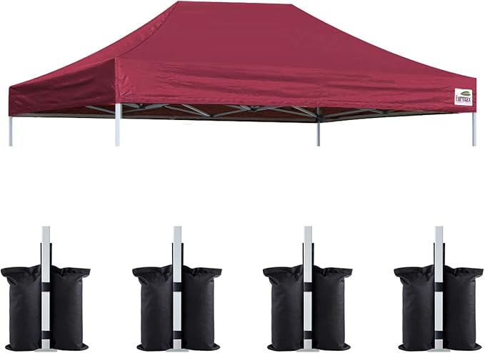 Eurmax USA Pop Up Canopy Top Gazebo Tent Cover Replacement Top Only, Bonus 4PC by Eurmax