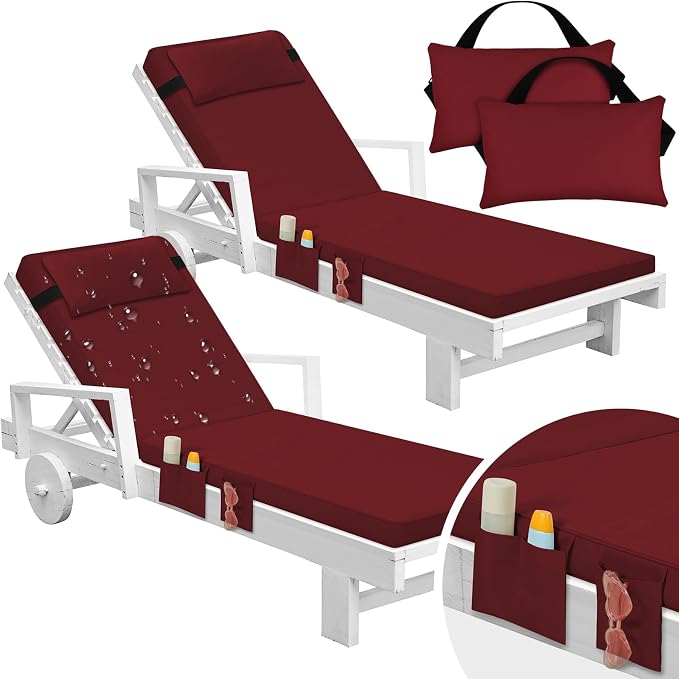 Tondiamo 2 Set Outdoor Chaise Lounge Cushions by Tondiamo