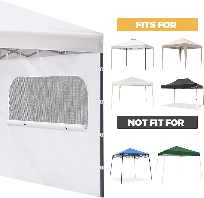 10x10ft Canopy Sidewall 3 Pack Wall Panel Replacement - Image 4