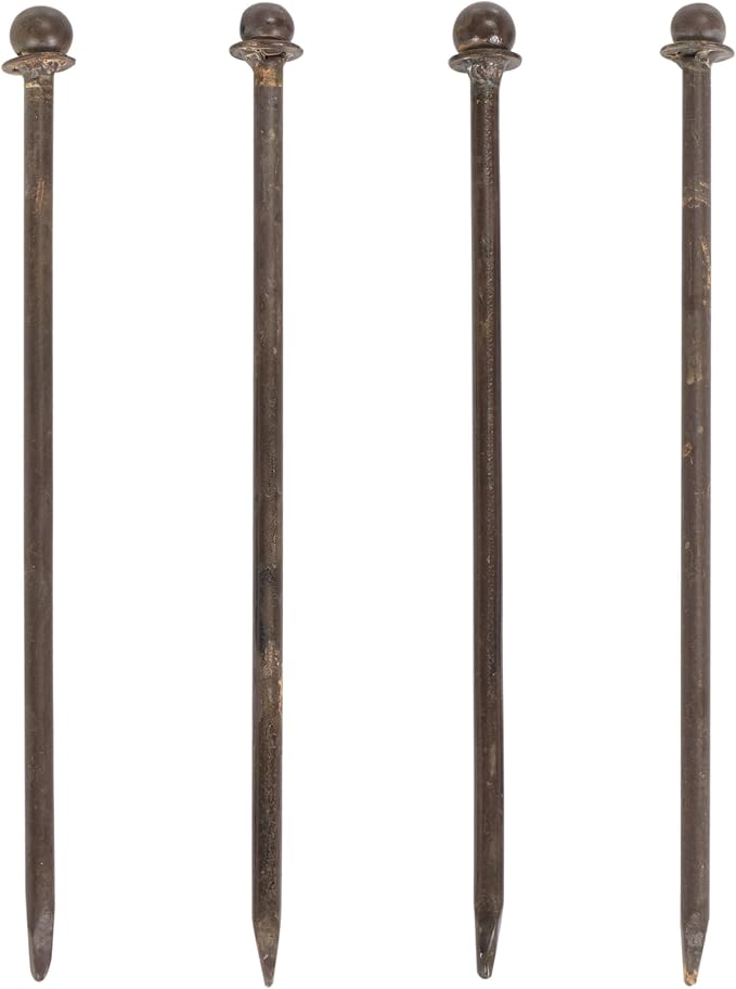 SAFAVIEH Outdoor Collection Atticus Rustic Brown Wrought Iron Lattice Arch - Image 6