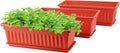 GREANER Long Planters for Outdoor Plants, 3 Pack 16.9x7.48 Inch Flower by GREANER
