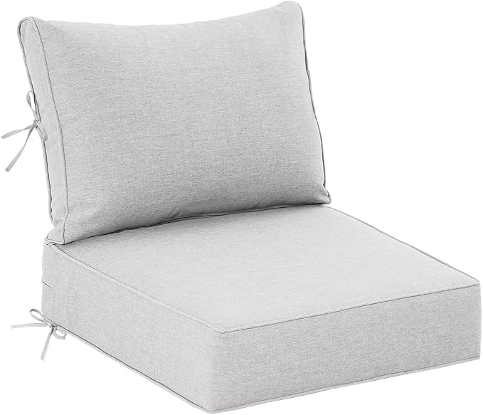 Sundale Outdoor Olefin Deep Seat Cushion, Patio Chair Cushion and Pillow by SundaleOutdoor