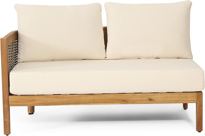 Christopher Knight Home Burchett Outdoor 5 Seater Sectional Sofa Chat Set - Image 6