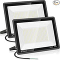 200W LED Flood Light 2 Pack, 22500lm Super Bright Security Lights, IP66 by XYCN