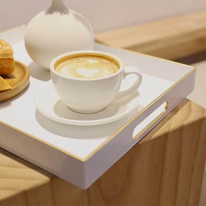 Spsyrine White Plastic Serving Tray - Image 7