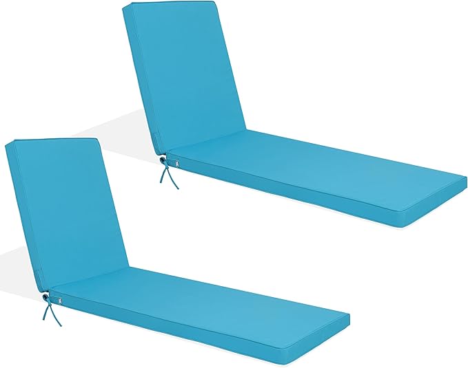 Only choice Outdoor Lounge Chair Cushions Patio Chaise Lounge Replacement by ONLYCHOICE