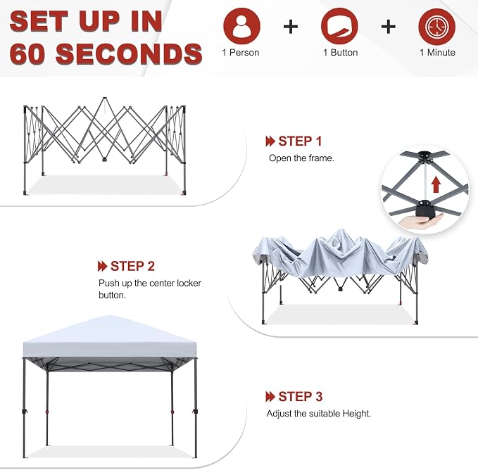 ABCCANOPY 10x10 Pop Up Canopy - Image 4