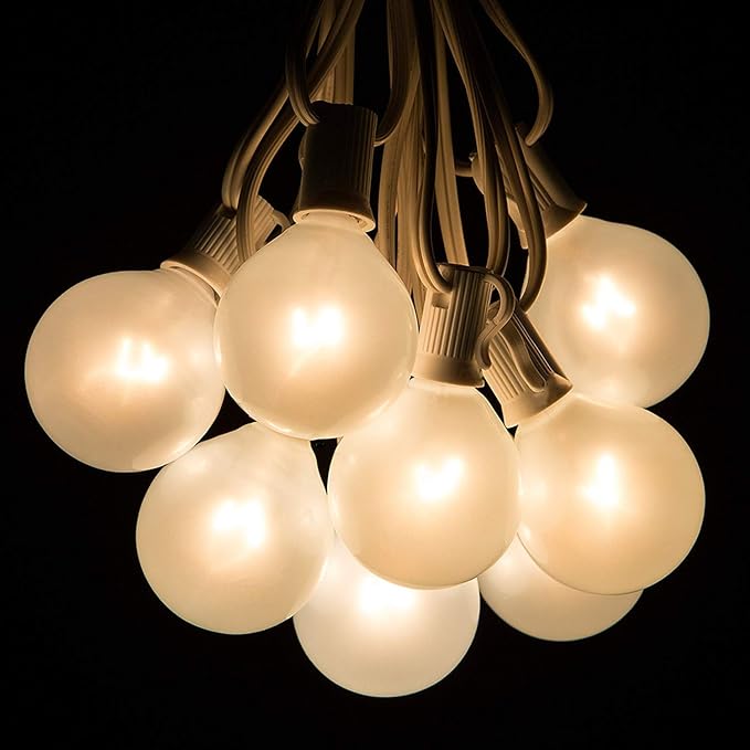 Abeja Outdoor Frosted String Lights G40-25Ft - Image 7
