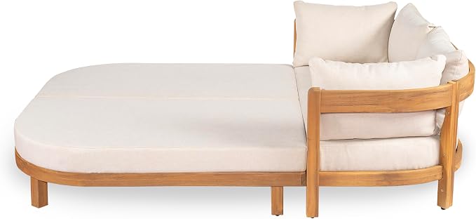 Christopher Knight Home Donovan Acacia Wood Outdoor Daybed - Image 9