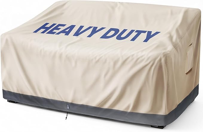 Extra Heavy Duty 2 Seater Outdoor Couch Cover Waterproof Up to 8000pa, Patio by Kikcoin