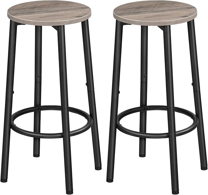 HOOBRO Bar Stools, Kitchen Round Height Stools by HOOBRO
