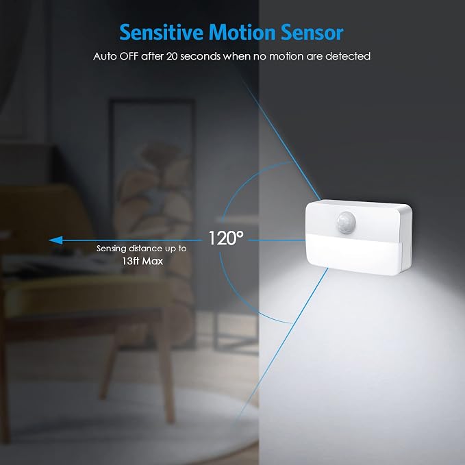 AMIR 4 Pack Mini Motion Sensor Stair Light - Image 5