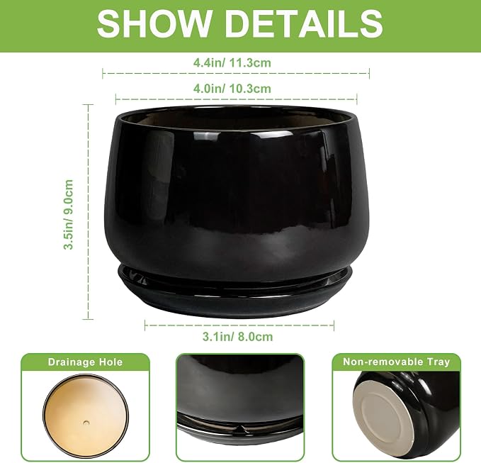 G EPGardening Small Ceramic Planter - Image 2