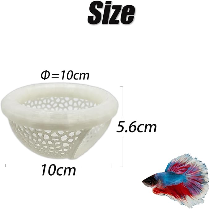 Aquarium Floating Betta Fish Skins, Betta or Shrimp Feeder, Cave and Hammock - Image 3
