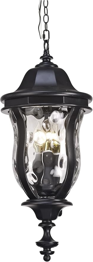 Large Outdoor Pendant Light Fixtures, 23.6'' Exterior Hanging Lantern Porch - Image 9