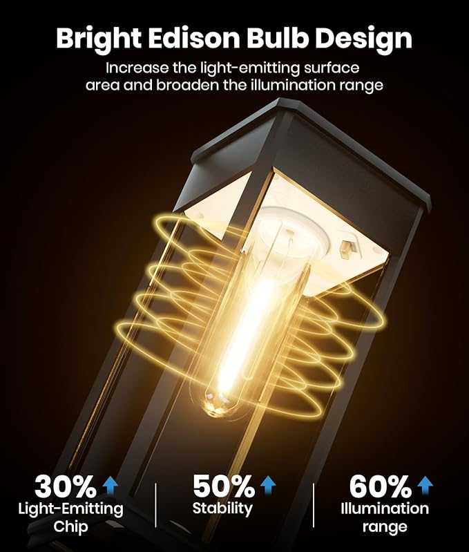 Solar Pathway Lights Outdoor, 4 Pack Bright Solar Lights Outdoor, IP65 - Image 5