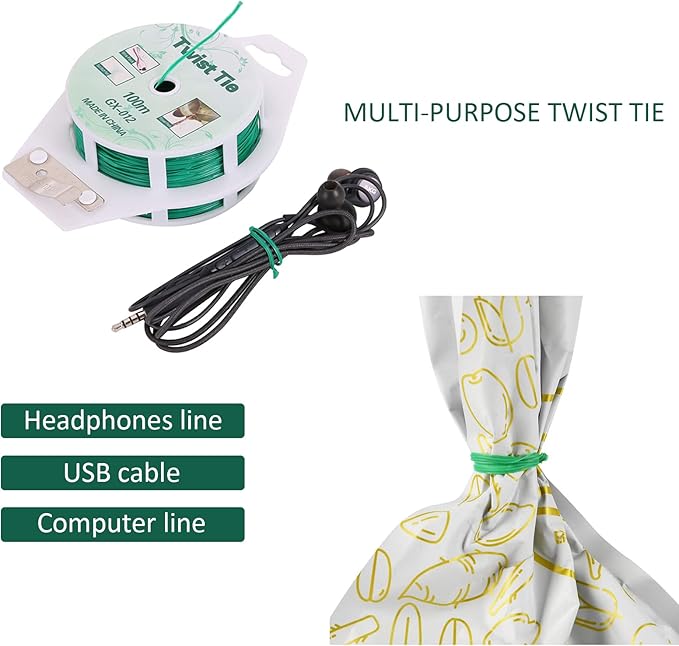 Twist Ties - All-Purpose Coated 328feet Garden Plant Ties - Image 5