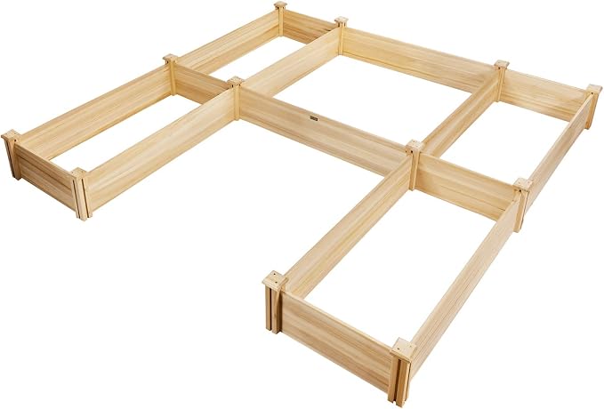Giantex U-Shaped Raised Garden Bed, Wood Raised Garden Planter Box - Image 8