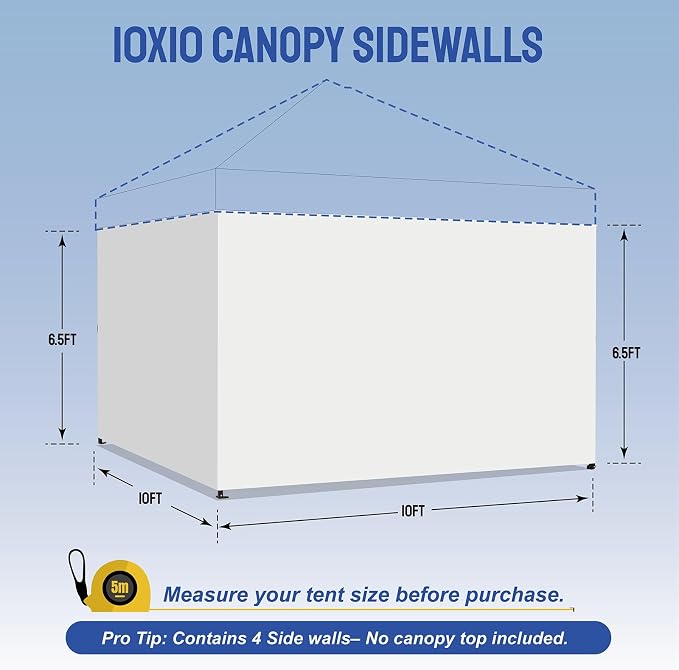 CROWN SHADES 10x10 Canopy Sidewalls - Image 2