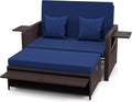 RELAX4LIFE Wicker Patio Outdoor Daybed by RELAX4LIFE