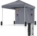 10x10 Pop Up Canopy with Sidewalls, Instant Heavy Duty Canopy Tent by SANWAY