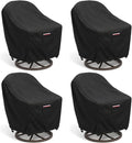 Outdoor Patio Chair Covers 4-Pack, Heavy Duty 600D Oxford Fabric, Weather by Unknown
