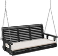 VINGLI Wooden Porch Swing, Heavy Duty 880 LBS Hanging Patio Bench by VINGLI