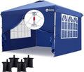 Sekey 10x10 Pop Up Canopy with 4 Sidewalls, One Push Setup Instant Outdoor by Sekey
