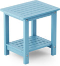 YEFU Outdoor Side Table for Patio: 16" HIPS Weather by YEFU