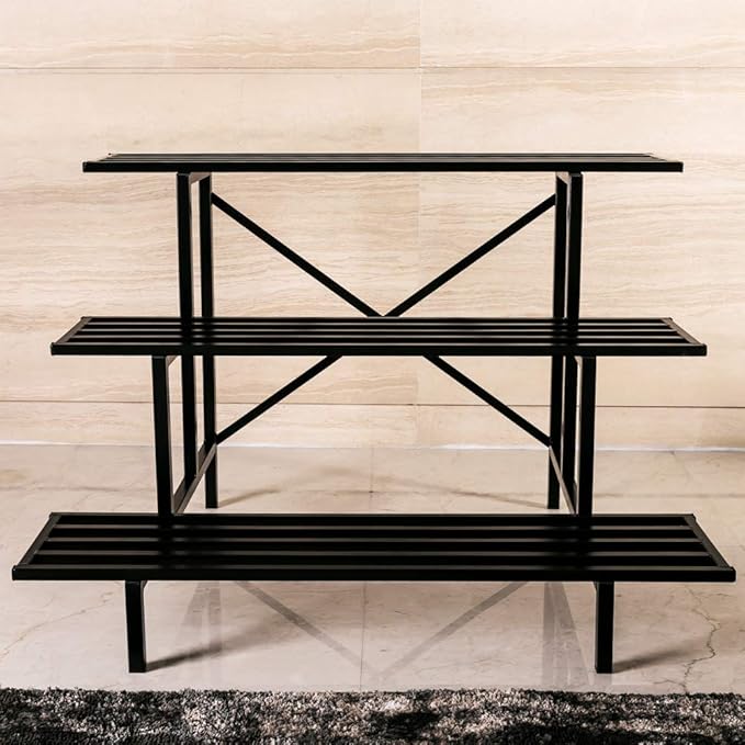 Zhongma 3 Tier Sturdy Metal Plant Stand, L35.43 x W26 x H23.6 inch, Heavy Duty - Image 6