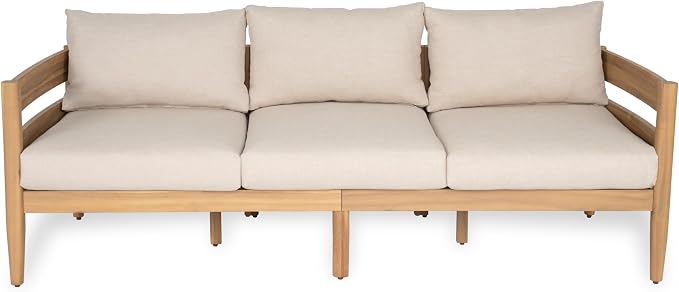 Christopher Knight Home Kavets 76.25'' W Outdoor 3 Seater Sofa - Image 4