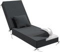 Outdoor Water-Resistant Olefin Chaise Lounge Cushions by Aofeite
