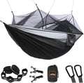 Camping Hammock with Mosquito Net, Double & Single Lightweight Portable by AnorTrek