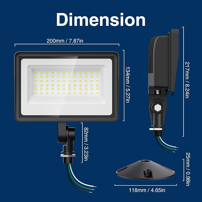 Onforu 65W LED Flood Lights Outdoor - Image 2