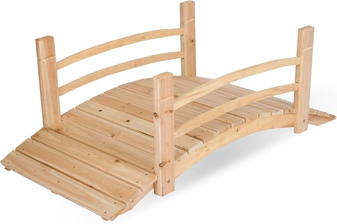 Shine Company 4980N 4 Ft. Cedar Wood Garden Bridge by ShineCompany