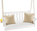 Tangkula 2 Person Hanging Porch Swing, Outdoor Bench Swing by TANGKULA