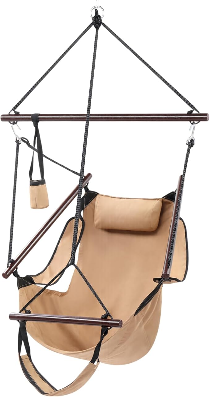 ONCLOUD Upgraded Unique Hammock Hanging Sky Chair, Air Deluxe Swing Seat by ONCLOUD