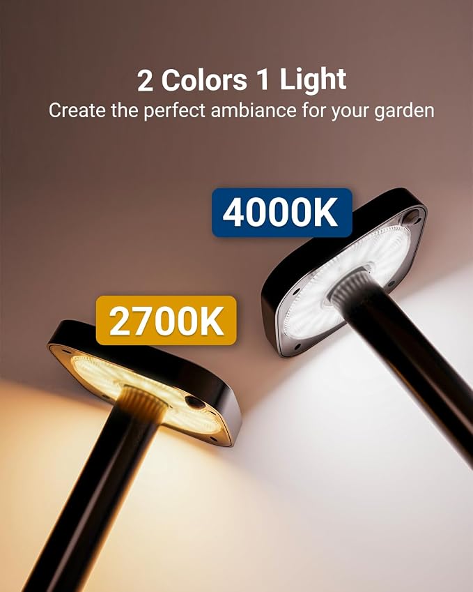 Sunco 6 Pack 2W LED Square Solar Pathway Walkway Driveway Backyard Patio Garden - Image 5