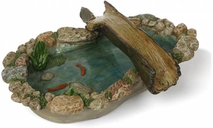 Woodland Knoll Miniature Fairy Garden Tree Bridge Pond MG283 by Marshall