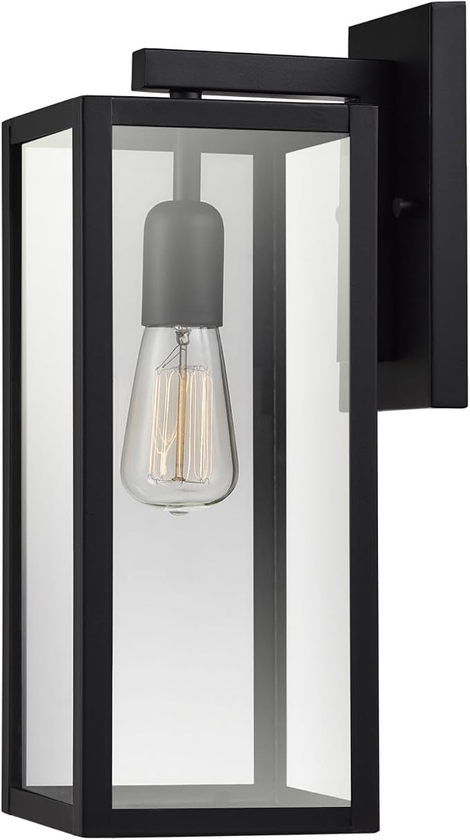 Globe Electric 44176 1-Light Outdoor/Indoor Wall Sconce, Matte Black Finish by GlobeElectric