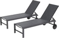 Shintenchi 2 PCS Outdoor Chaise Lounges Chair by Shintenchi