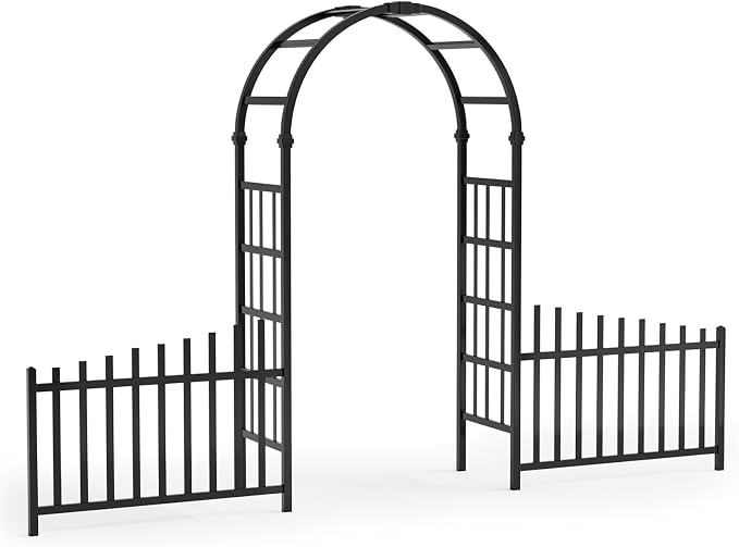 VINGLI Garden Arbor, PVC Garden Arch Trellis by VINGLI