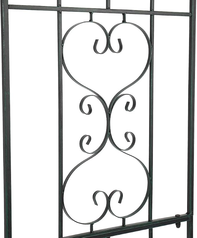Garden Arbor, 7.3FT Metal Arbor Trellis - Image 3