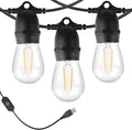 BRIMAX 24.6Ft USB Powered String Lights, 10 LED Bulbs Waterproof & Shatterproof by BRIMAX