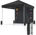 10x10 Pop Up Canopy with Sidewalls, Instant Heavy Duty Canopy Tent by SANWAY