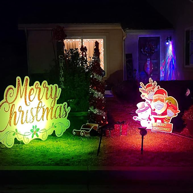 Solar Outdoor Lights, 9 Modes Color Changing 18 LED Halloween Solar Spot Lights - Image 8